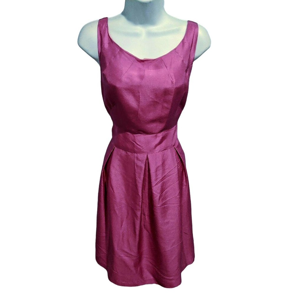 Coren Moore Pink Sleeveles Silk Dress Size 8 NWT